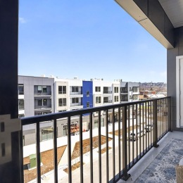 a balcony with a view